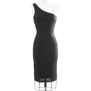 NBD Black One Shoulder Sleeveless Body Con Dress Woman's Size XS